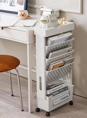 韩ZApP4n7W可移动书架多层学生简易小推车纳物架教置室课桌系旁大