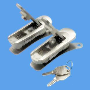 04不锈钢平面锁型新业AB403-1带挂基箱开关新AB403-柜门3锁自动化