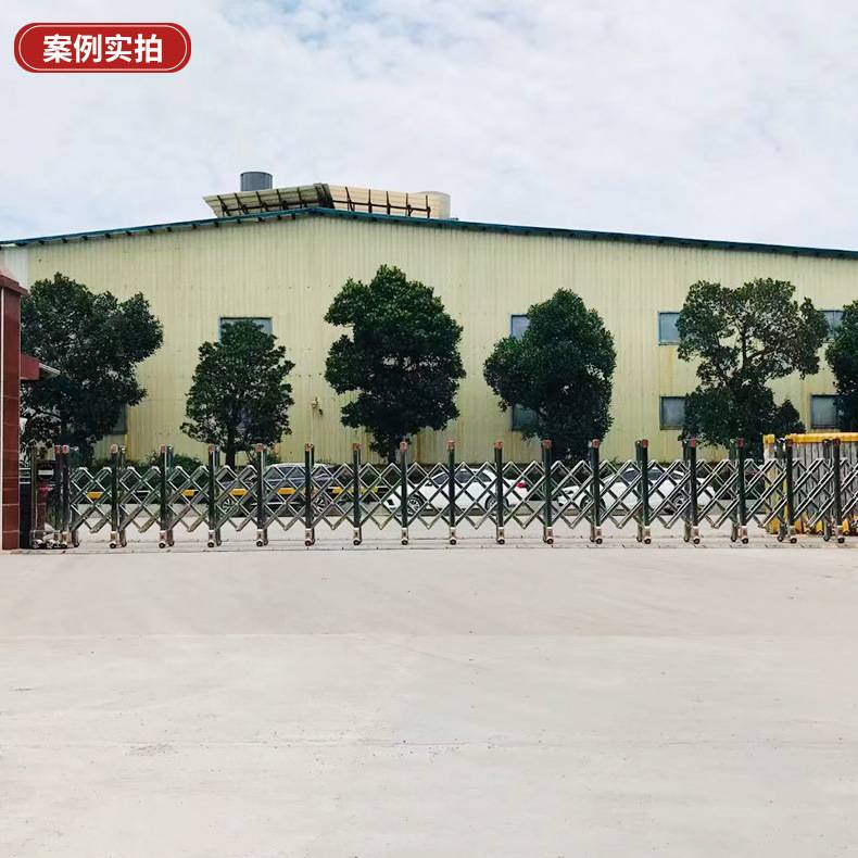 电动伸缩门电动门不锈钢无轨直线折叠政企学校门工厂门口大门封板