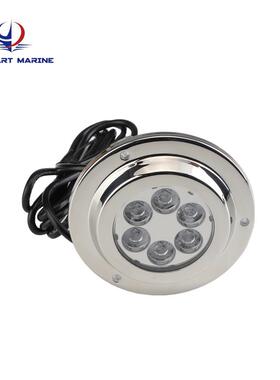 船灯游艇船用不锈钢LlgED水底灯蓝光underwateriht不E019019锈钢3