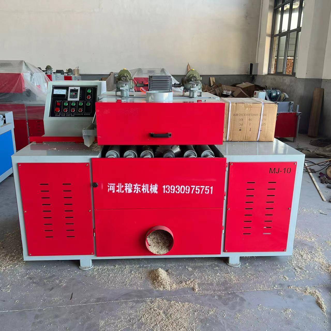 方木能工全自动木多片锯木模龙骨方木托盘板开料方木多片开片锯多