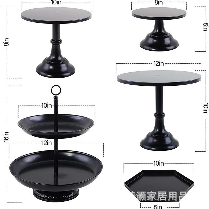 387欧式甜台摆件展示架礼装饰具蛋糕品架子下婚午茶点道心架茶歇