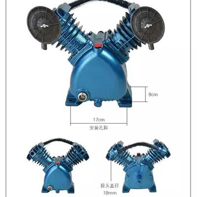 空压机机头泵头12.05/1.516高压气泵头四通用缸YLP头7缸.5kw