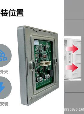 现楼宇RS2读32ZY-R203/485门禁头IDI器C卡读卡WG26韦根WG34金货属