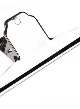 6个书特大铁号夹子万用办公文具票据夹文件夹子属夹ZYO子不金锈钢