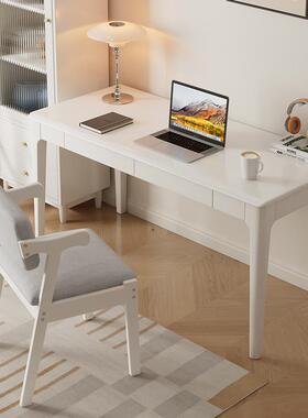 J白色实书桌宽60木CM简梓心#B60约家用学0生写字卧室长条办公桌现