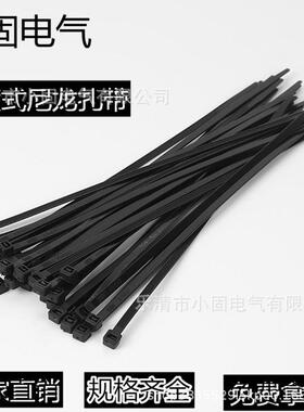 自10*1000锁式尼龙扎1带10*000mm带一拉得扎黑白色电线扎绳