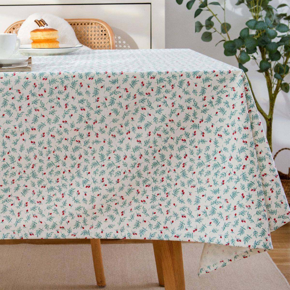 ins树莓文艺桌布布艺棉线 线花边餐桌布背景布茶几布电视柜盖布定,居家布艺,桌布,淘宝优惠券,粉丝福利购,淘宝优惠卷