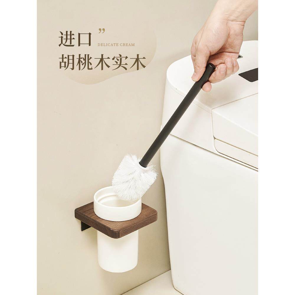 高端马桶刷家用无死角洗厕所刷子套装壁挂式卫生间置物架轻奢神器