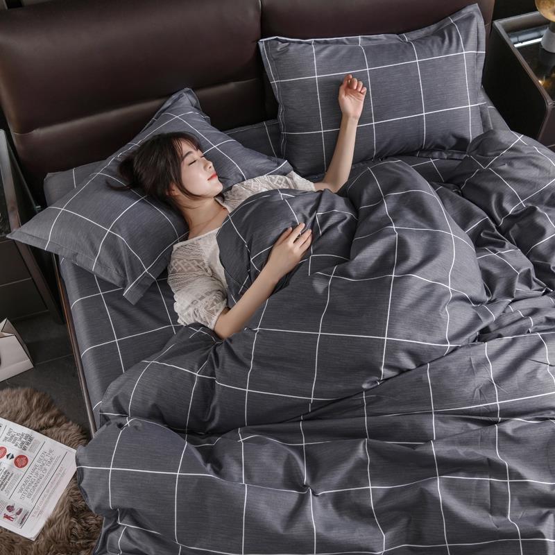 四季通用被套单件150x200x230非全棉纯棉学生宿舍单人被罩三件套