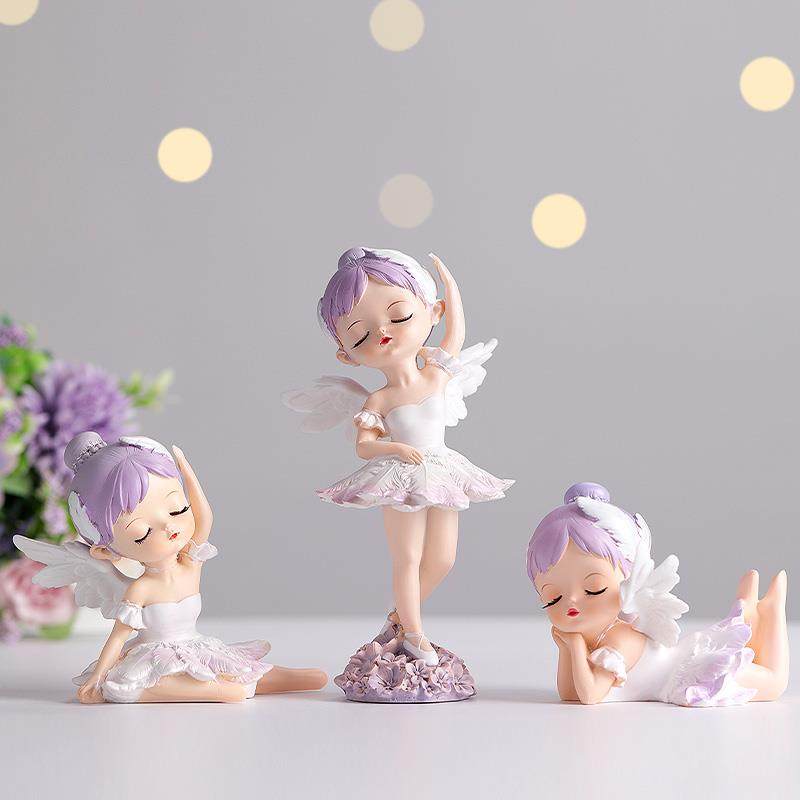 芭蕾舞女孩摆件可爱卡通卧室床头柜桌面儿童公主房间装饰品小礼物