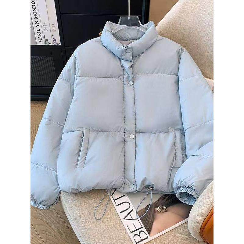 冬季新款韩版羽绒棉服女短款2025年宽松立领小个子时尚加厚面包服