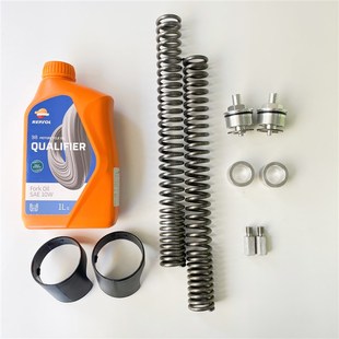 适用本田CB400X 400F CM300 CBR400前减震器弹簧避震油封改装配件
