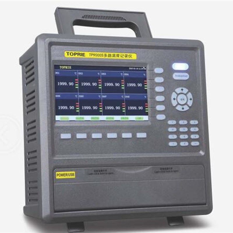 拓普瑞TP700-8/16/32/40/48/56/64 触屏多路温度测试仪巡检仪