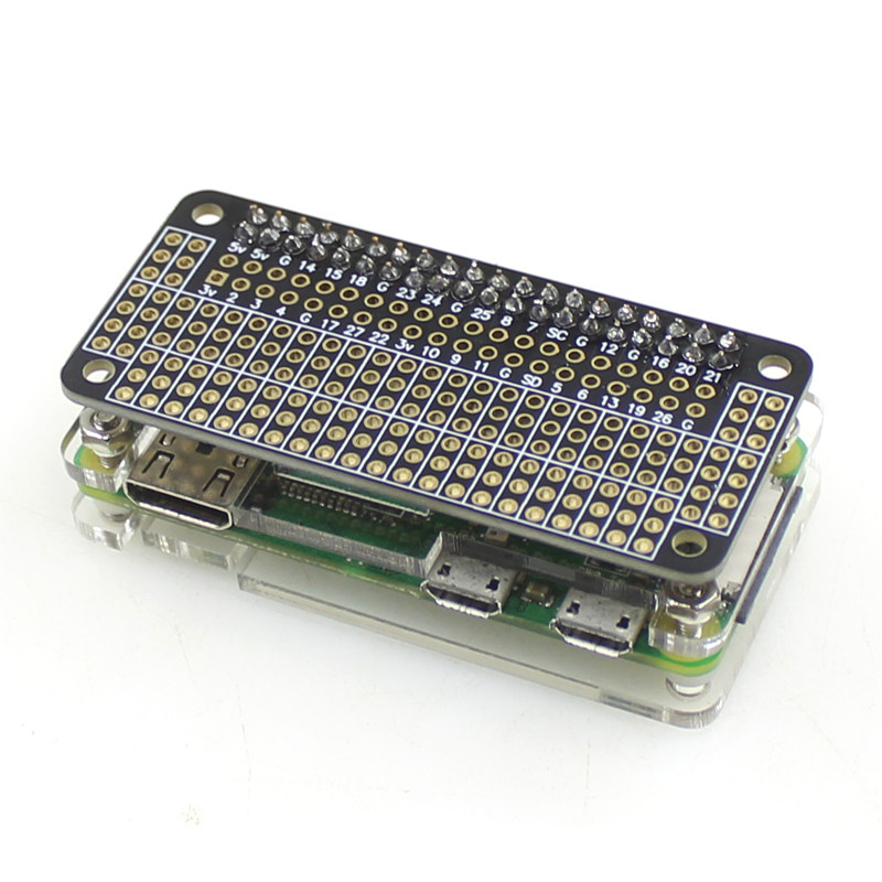 树莓派Raspberry Pi ZeroWH 洞洞板焊接板 PCB板万能板GPIO扩展板