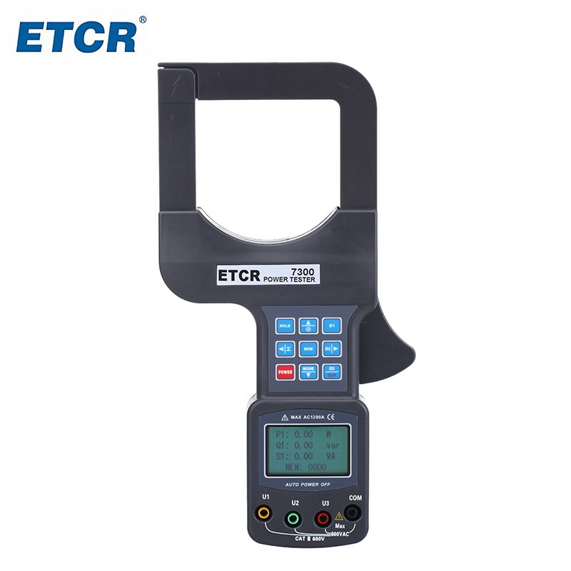 广州铱泰ETCR7300A/7300大口径三相钳形功率表/2000A 1200KW