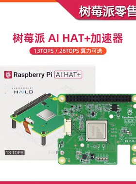 树莓派Hailo-8L计算模块 Raspberry Pi AI HAT+ 神经网络加速器