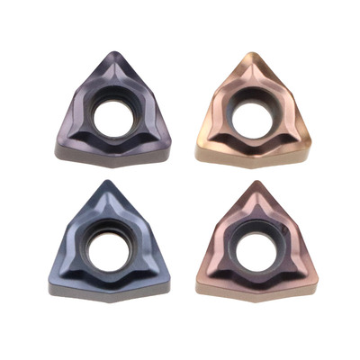 数控车刀片小内孔双面六边形桃形WXGU040304/6钢件不锈钢镗孔刀片