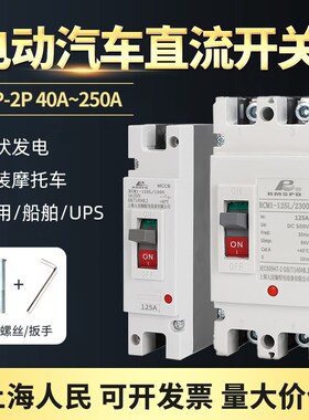 上海人民电动汽车直流空开空气开关塑壳断路器125A160A200A250A