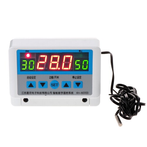 数字温控器XH-W3103温控开关全自动温度控制器可调温度12V24V220V