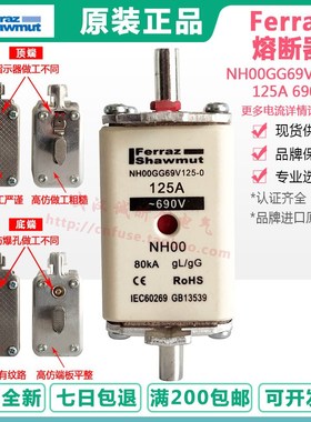 罗兰ferraz shawmut熔断器NH00GG69V125 690V 125A NH00
