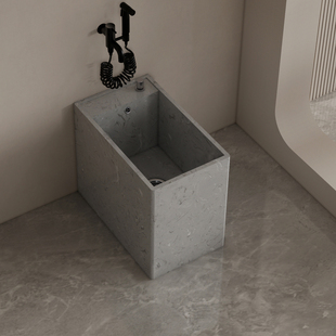 墨臣小尺寸拖把池窄长型阳台卫生间小号极窄拖布池小户型洗拖把池