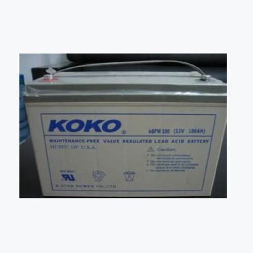 KOKO可0可蓄电池6GFM10 免维S护12V100AH/PKOKOS电源EP太阳U能直