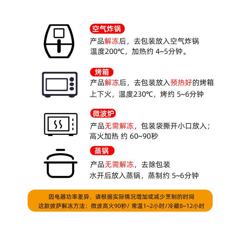 闪味 金枕榴莲披萨 200g成品加热即食约7寸空气炸锅比萨饼pizza