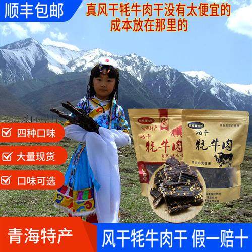 草原青海正宗风干超干手撕牦牛肉干零食麻辣香辣五香原味牛肉干