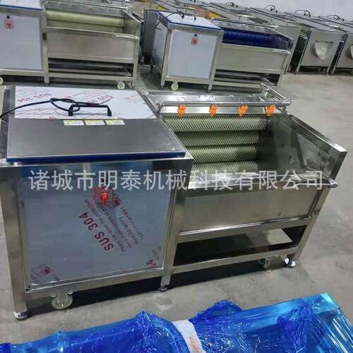 EOI豆商用型毛U辊清洗机 猪红蹄羊蹄9辊去杂设备 土薯芋头清洗去