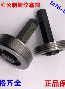 公制螺纹塞规通止规M76M77M78M79M80M81M82M83M84x4x3x2x1x0.756H