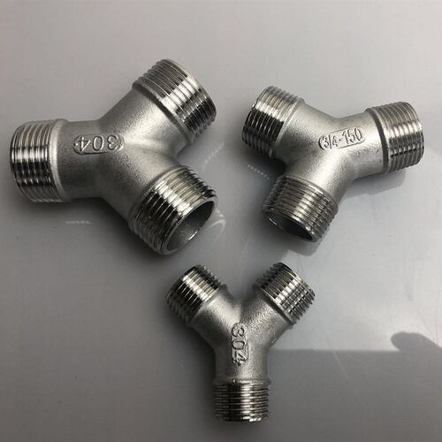 304不锈钢Y型三通外螺纹外丝y三通2分4分 DN20-6分 DN25-1寸