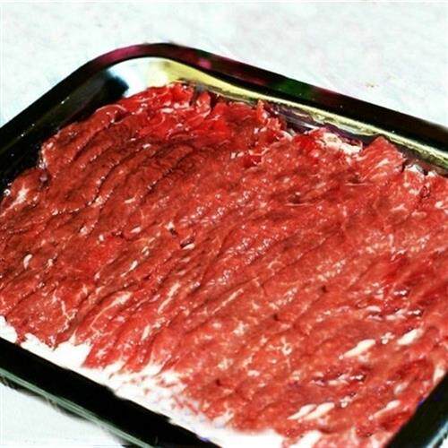 上海热气涮羊肉热气羊肉片手工现切新鲜羊肉老北京涮羊肉卷火锅