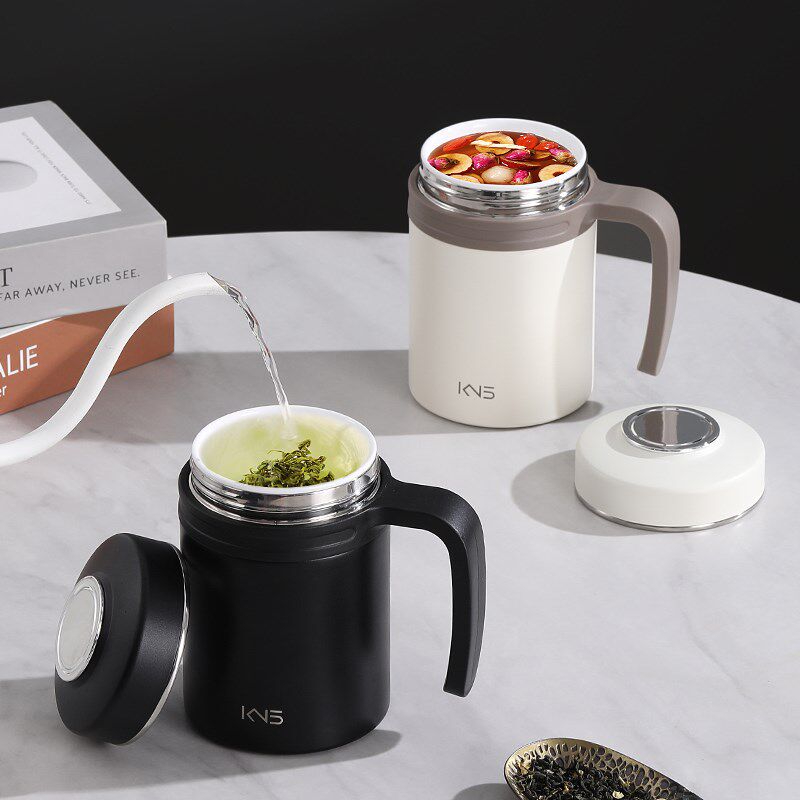 全陶瓷内胆c保温杯茶水分离男女士商务办公泡茶杯大容量非涂层水