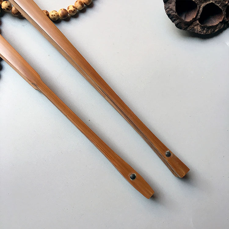 老玉竹司玉扇仿旧做旧玉竹扇w碳化扇骨9.5寸水磨市玉扇马牙头扇骨