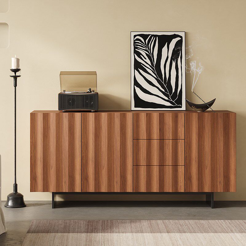 中古实木餐边柜咖啡机摆放台置物柜靠墙装K饰侘寂风过道玄关茶水