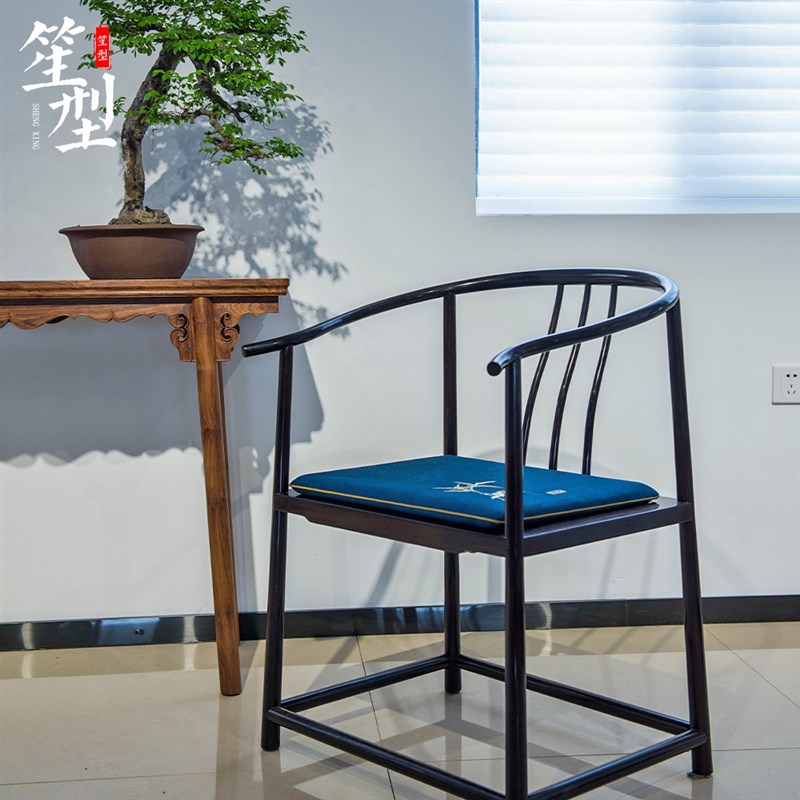 中式红木沙发刺绣坐垫实木椅子垫子太师椅官帽椅茶椅餐.椅圈椅座