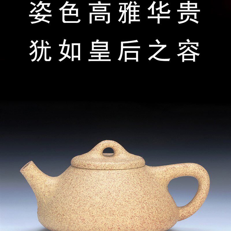 08号9.5级本山绿泥子冶石瓢紫砂壶石瓢壶手工Q紫砂茶壶紫沙泡茶壶