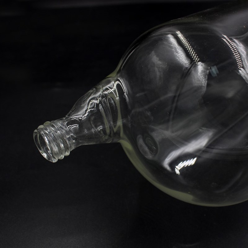 实验室玻璃双蒸馏l水机卧式烧瓶玻璃横式烧瓶双重蒸馏水器配件
