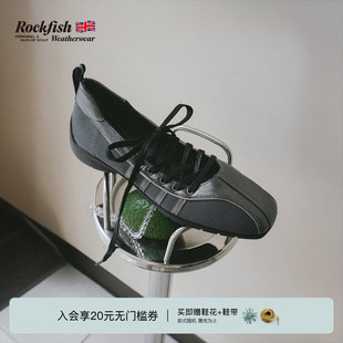 RockfishWeatherwear春夏交叉绑带机能风休闲通勤方头芭蕾舞女鞋