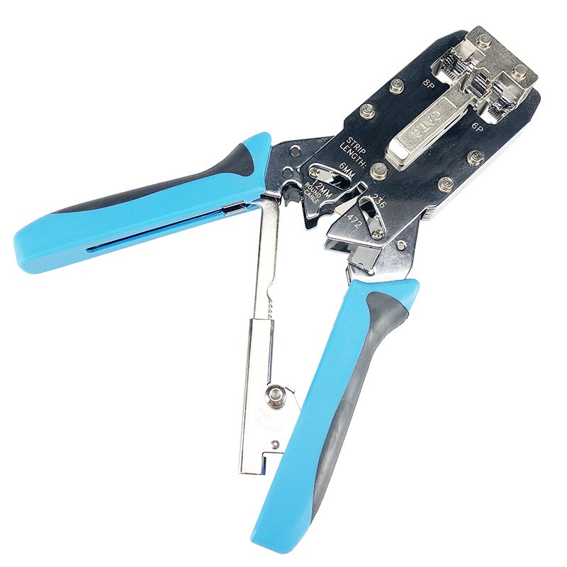 UTP/FTP六类CAT.6棘轮省力RJ45/12水晶头压接剥线剪线8P6P网线钳