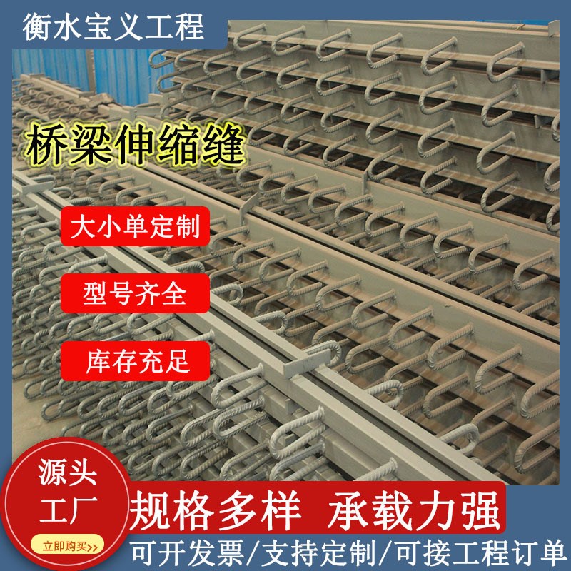 桥梁伸缩缝模数式毛勒伸缩装置橡胶减震伸缩缝人行道异型钢伸缩缝