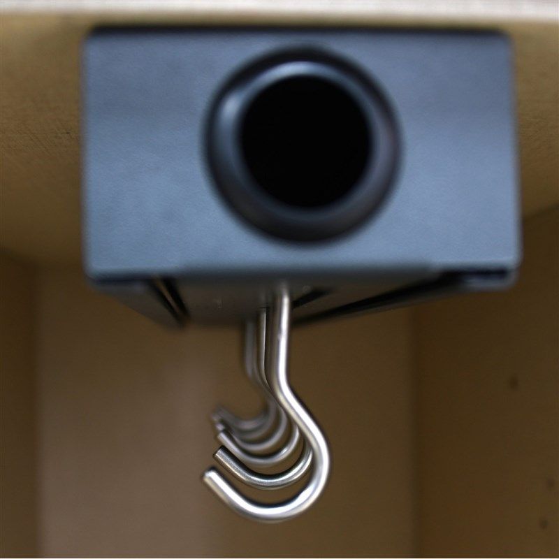 铝质轻便高承重推拉式隐藏顶置挂钩柜内锅具挂钩炊具收纳多个钩,家装主材,拉篮,淘宝优惠券,粉丝福利购,淘宝优惠卷