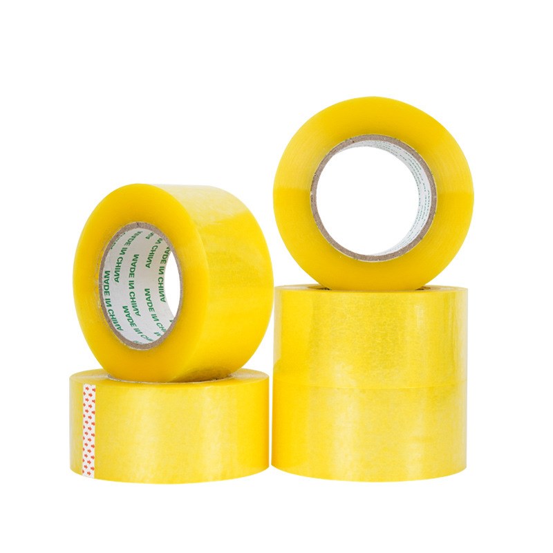 整箱84卷大胶带纸箱封箱胶带打包大卷胶布黄色胶带物流包装胶带