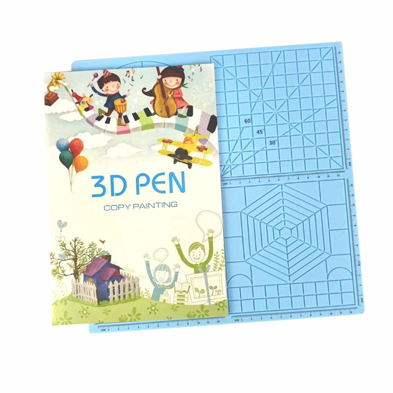 带刻度3d打印笔硅胶垫 3D打印机适用硅胶垫 标准尺寸 随意创作
