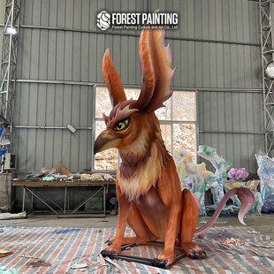 山海经神兽灵兽异兽自贡花灯犰狳远古动物彩灯景区展览灯展摆件