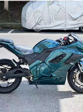 现DUCAT款3000W中置链条马达电动摩托跑车火牙公路趴赛72V高速