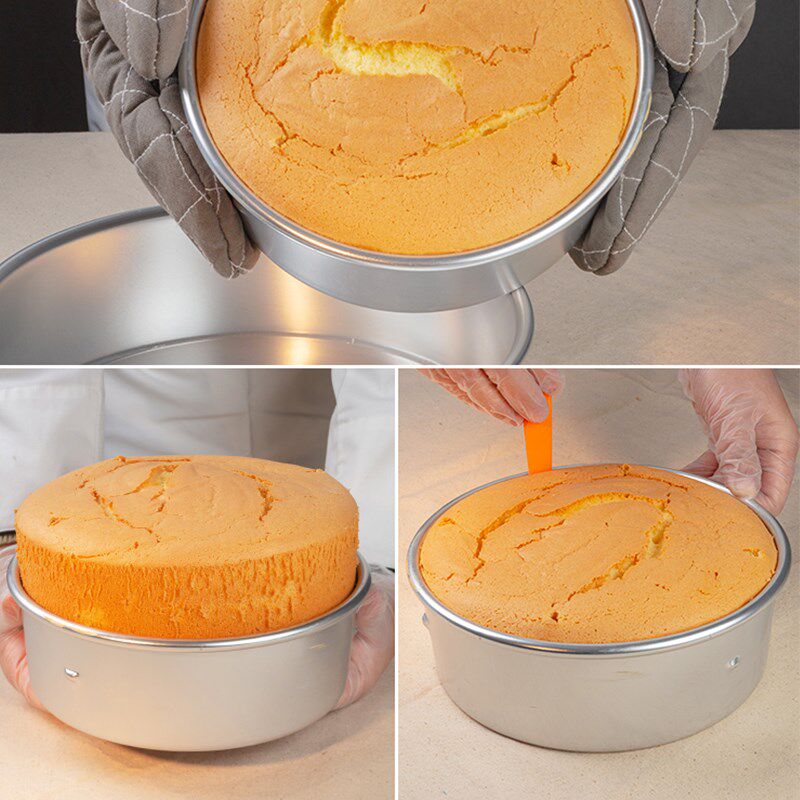 蛋糕模具4/5/6/7/8/9/10/12寸戚风活底蛋糕模具烘焙商用