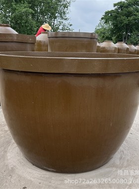 发酵缸矮胖宽底加厚型1000斤15001900四川酒缸酒罐腌菜瓦罐
