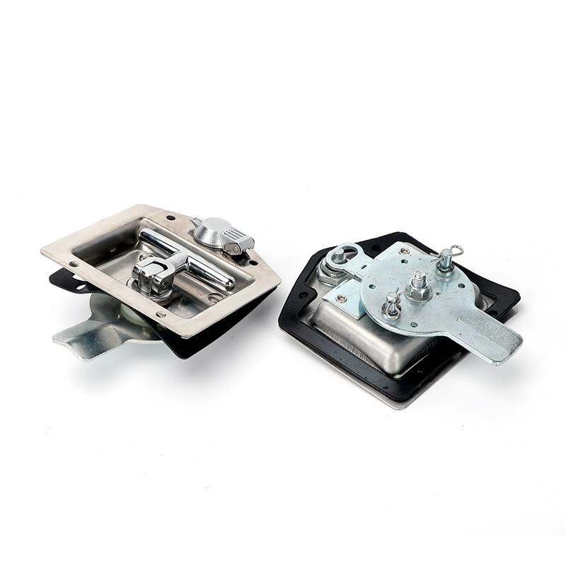 MS858不锈钢工程车箱式汽车门方锁 MS857平面锁机箱机柜面板锁